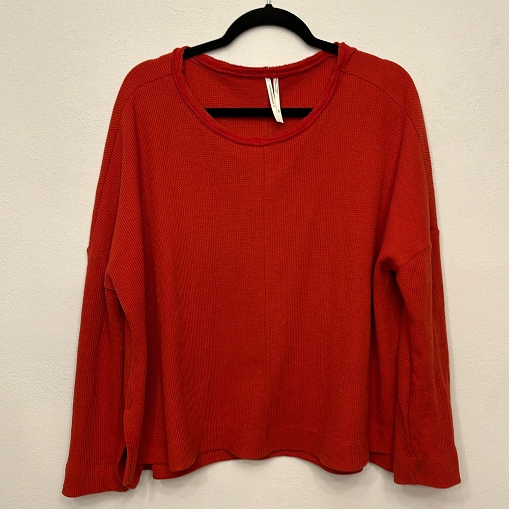 Anthropologie Nori Waffle Knot Long Sleeve Tee Top XS